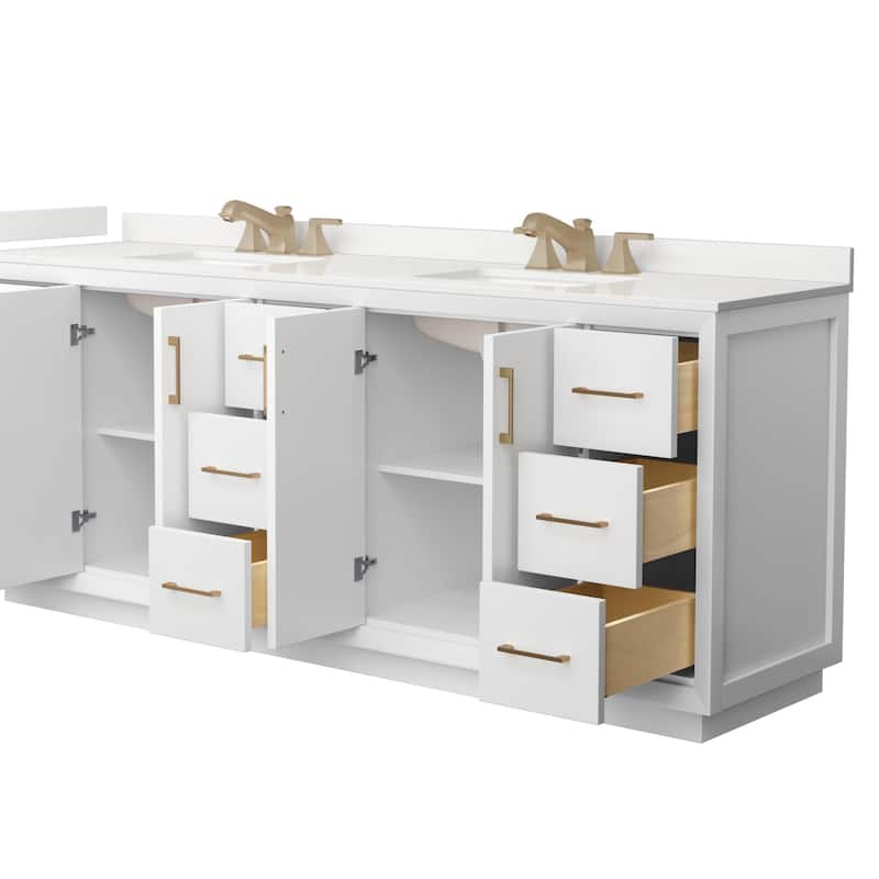 Wyndham Collection WCF414184D-QTZ-US3MXX Strada 84" Free Standing