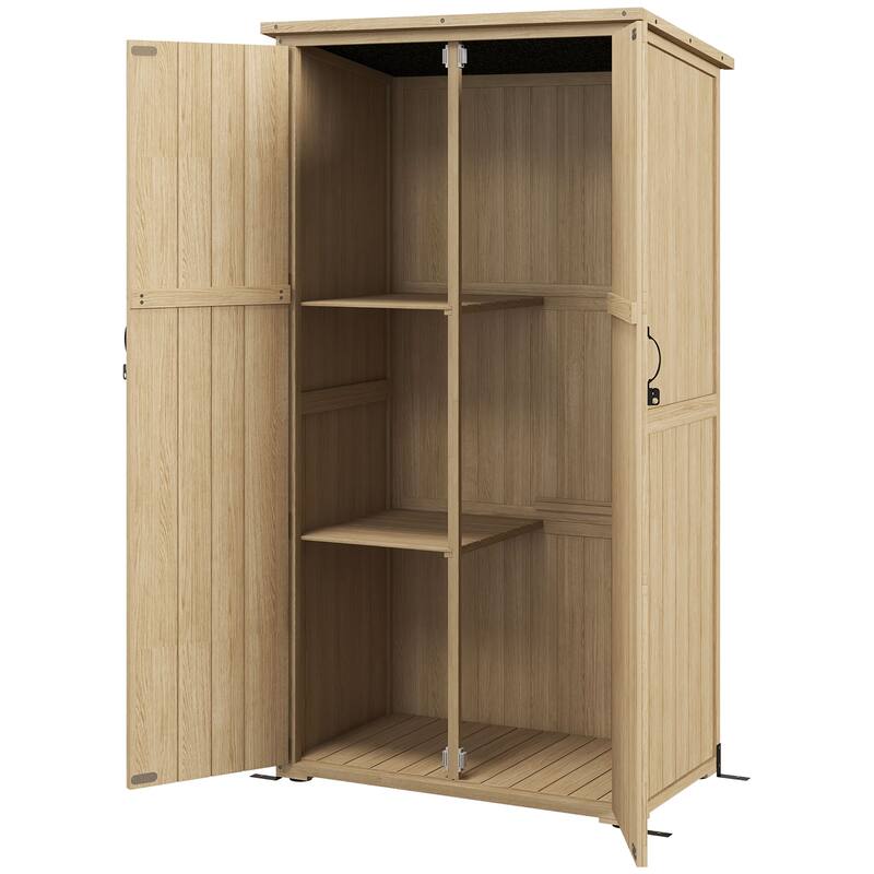 Outsunny Wooden Garden Shed