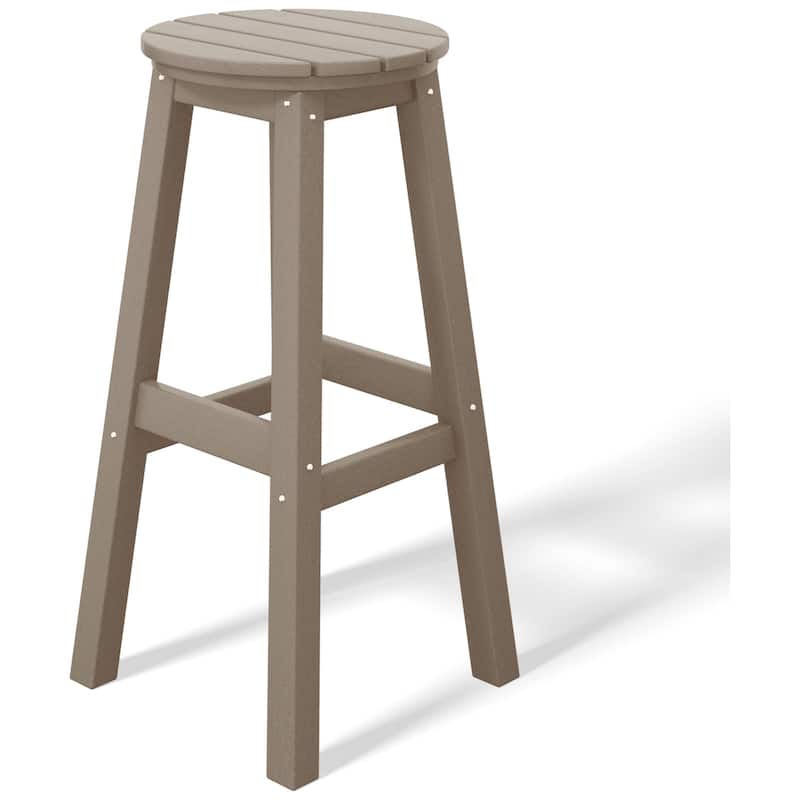 Laguna Hdpe All Weather Outdoor Patio 29" Round Bar Stool