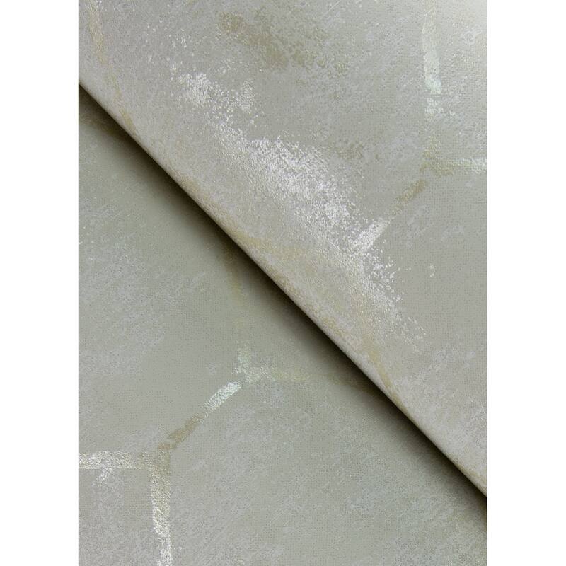 A-Street Prints Rauta Pearl Hexagon Tile Wallpaper