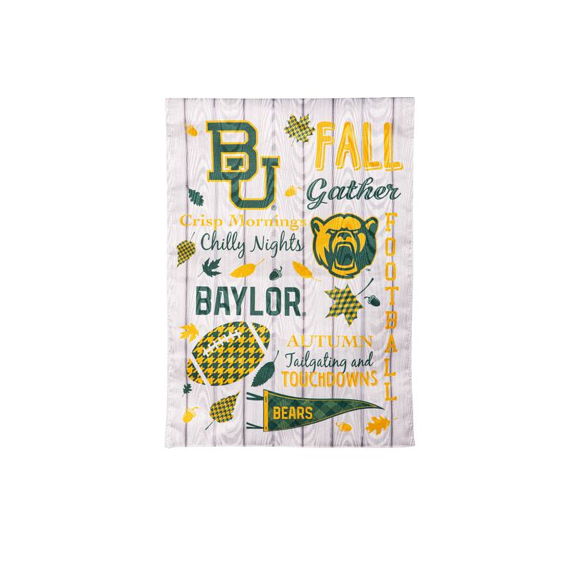 Baylor University, Moire Flag, Garden, Fall Seasonal