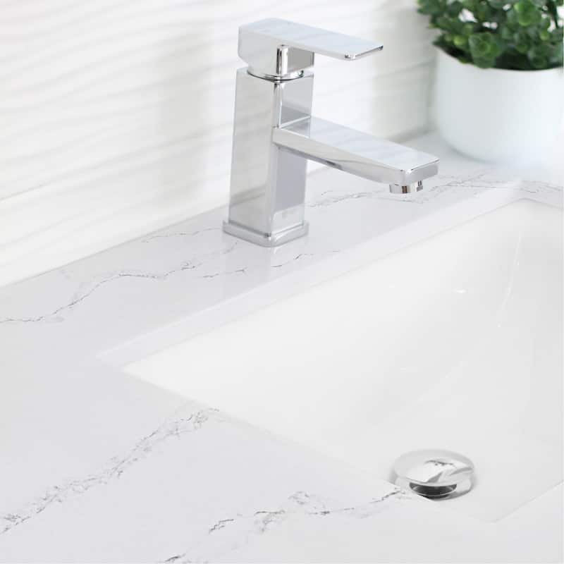 STYLISH 21.25"W x 14.5"D White Rectangular Undermount Bathroom Sink Set of 2