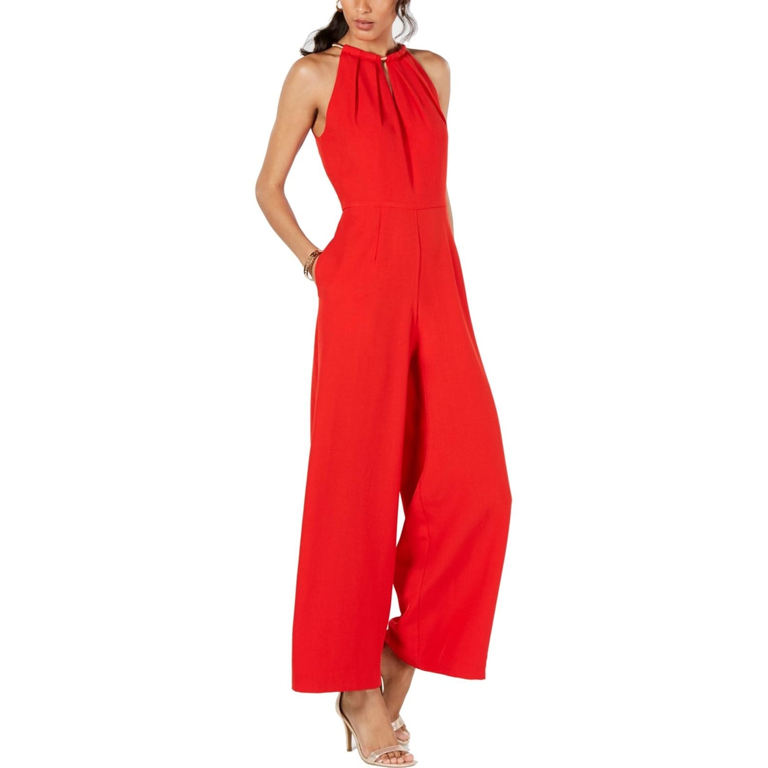 Red jumpsuit size 16 Clearance