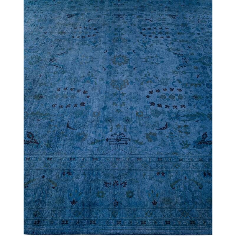 Fine Vibrance, One-of-a-Kind Hand-Knotted Area Rug - Gray, 8' 2" x 10' 4" - 8' 2" x 10' 4"