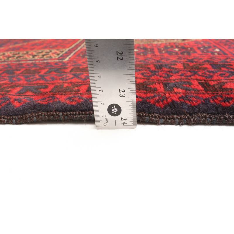 ECARPETGALLERY Hand-knotted Teimani Red Wool Rug - 2'10 x 5'0