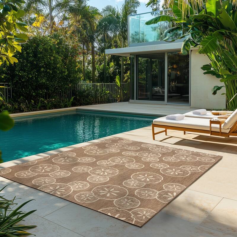 Disney Mickey Mouse Studio Modern Classic UV Protected Polypropylene Flatweave Indoor/ Outdoor Area Rug Collection