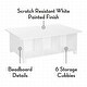 preview thumbnail 3 of 5, Book Nook White MDF Multi-Cubby Storage Activity Table Including 10 inch Bookshelves - Set of 2