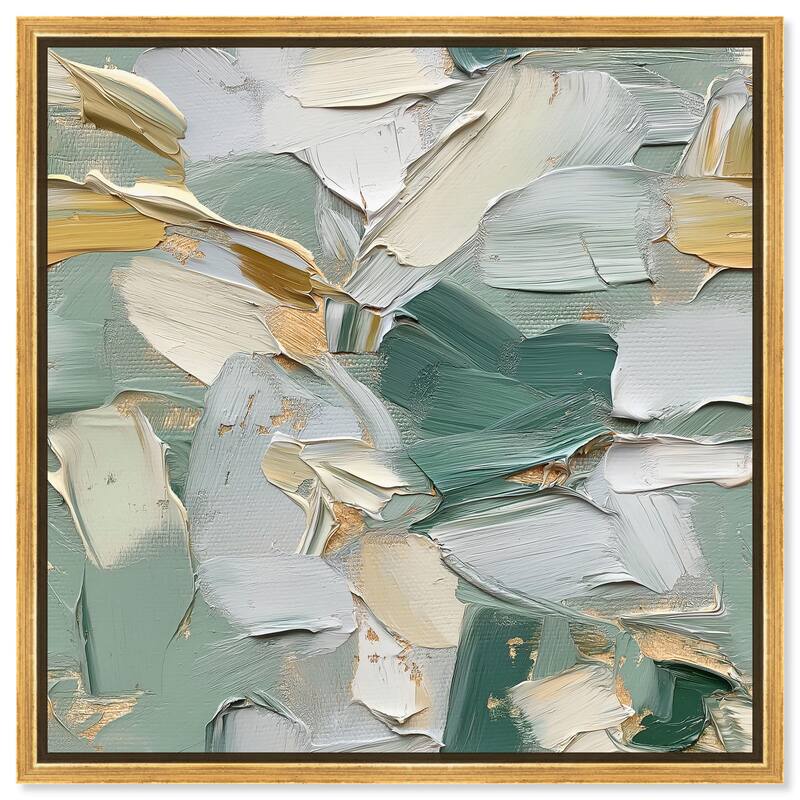 Fractured Forest Layered Canvas by Art Remedy - Gold - 12" x 12"