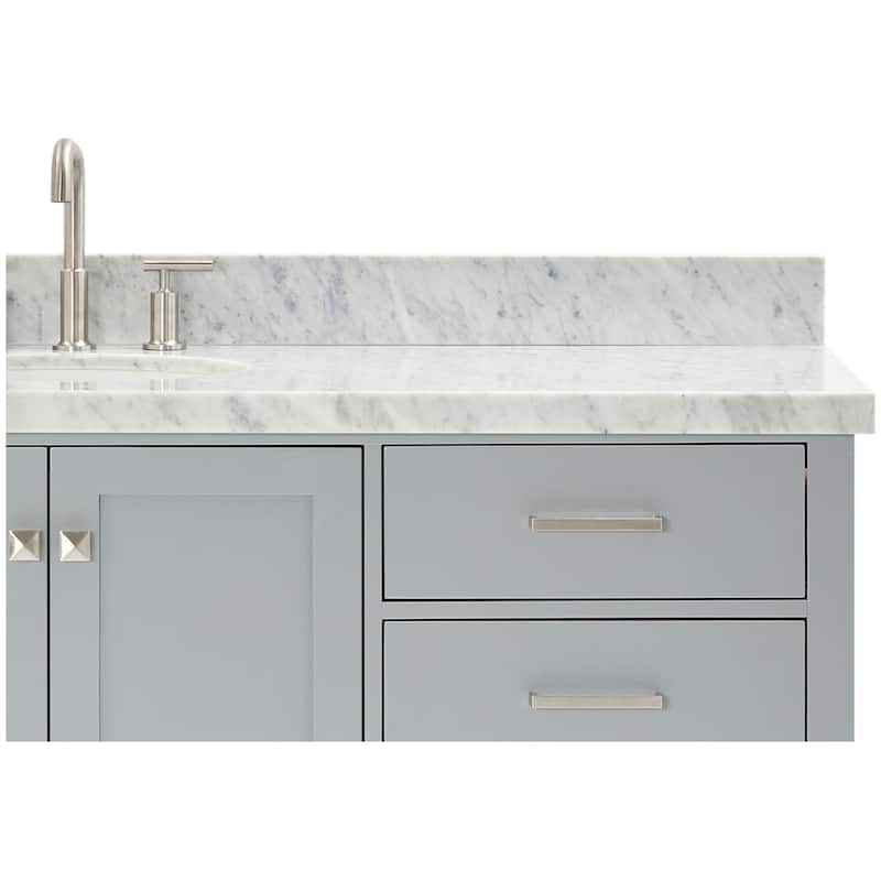 Ariel A067SCWOVO Cambridge 67" Free Standing Single Oval Basin Vanity