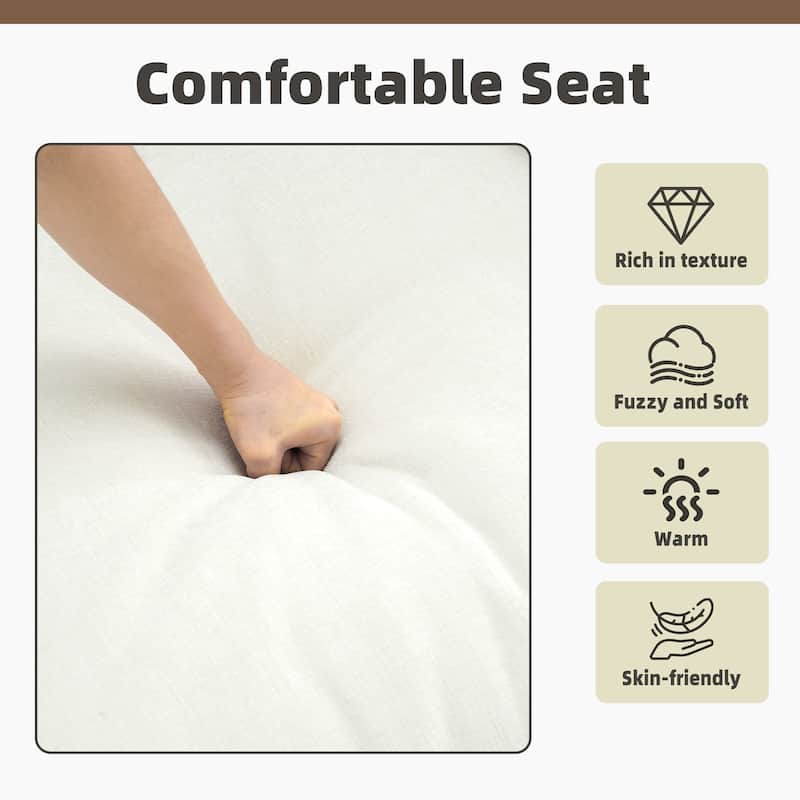 Double Layer Cushion Comfy Cloud Modular Sectional Sofa Couch Ottoman