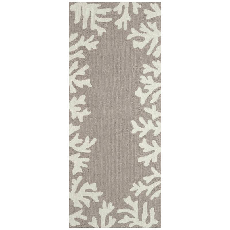 Liora Manne Capri Coral Border Indoor/Outdoor Rug