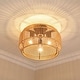 preview thumbnail 5 of 5, Golden Lighting Marlee 3-light Semi-Flush Mount in Matte Black