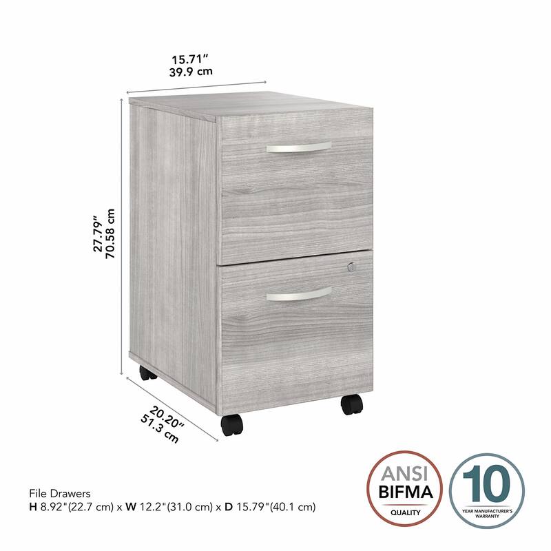 Studio A 2 Drawer Mobile File Cabinet by Bush Business Furniture