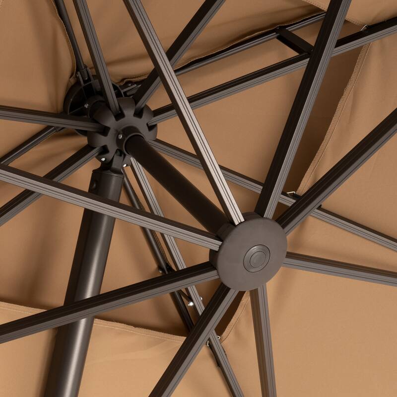VredHom 9 FT x 12 FT Outdoor Patio Dual Top Cantilever Umbrella