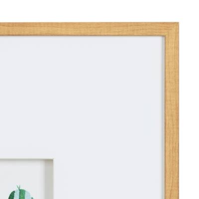 Kate and Laurel Liev Succulent Framed Print Art Set by Maja Mitrovic - Natural