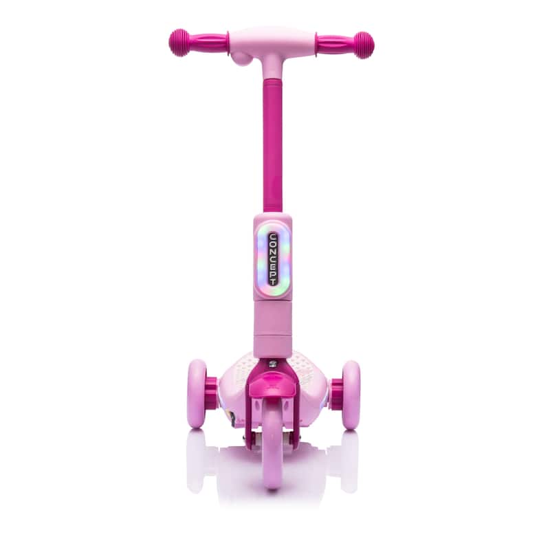 2in1 Kids Ride On Three-Wheel Balance Electric Scooter,Toy For Kids,Tail Color Lights W/Spray,Wider Pedal,For Kids 3-6