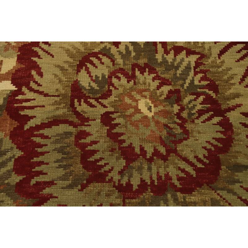 All-Over Floral Indian Area Rug 6x10 - 10' 1'' X 6' 5''