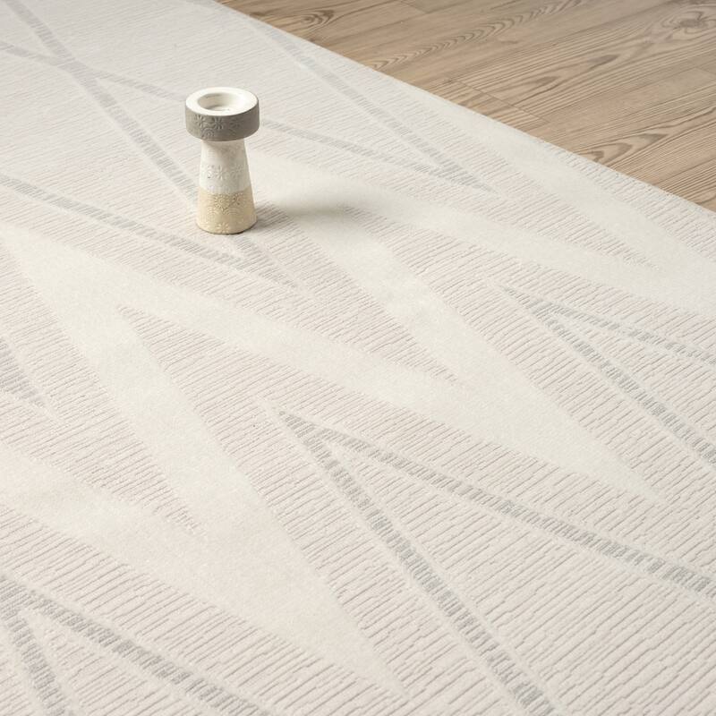 Abani Rugs Regal REG510A Beige Cream Grey Geometric Triangle Area Rug