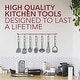 preview thumbnail 30 of 29, Kitchen Utensil Set, 24 Nylon and Stainless Steel Cooking Utensils