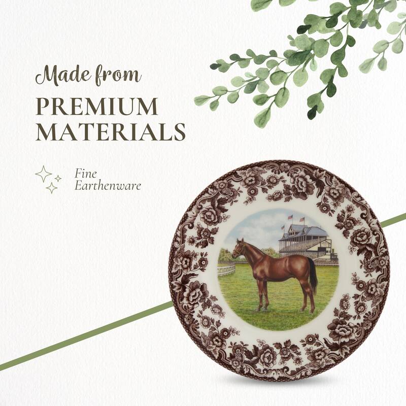Spode Woodland Horse Motif Salad Plate - 8x8