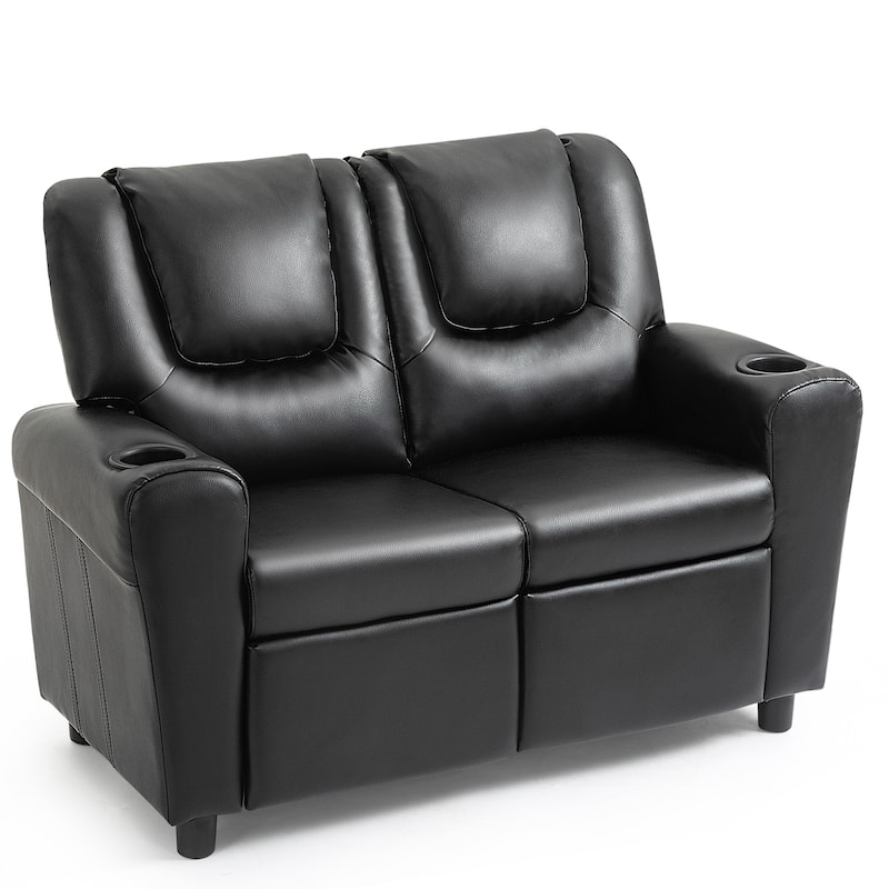 AVAWING Faux Leather Kids Recliner Lounge Sofa Chair