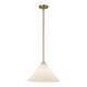 Option Aged Brass / Opal Glass