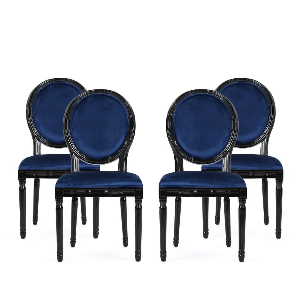 Phinnaeus Contemporary Velvet Dining Chairs (Set of 4) by Christopher Knight Home