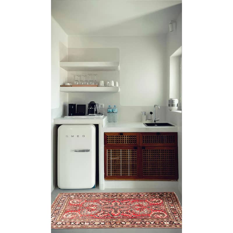 ECARPETGALLERY Hand-knotted Anadol Red Wool Rug - 3'5 x 5'6