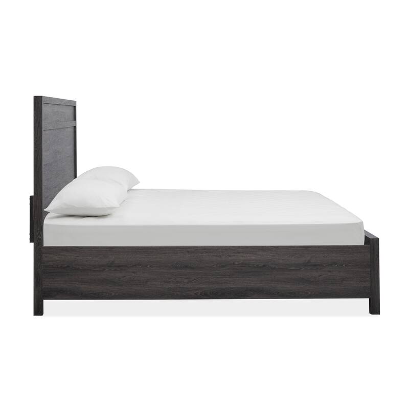 Magnussen Home Merrifield Raisin Black Panel Bed