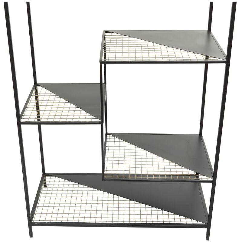 Metal 8 Shelves Shelving Unit - Black - Roche River Decor