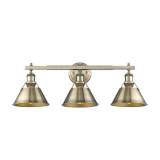 Yep by Golden Lighting Orwell 3-light Vanity in Chrome and Clear Glass