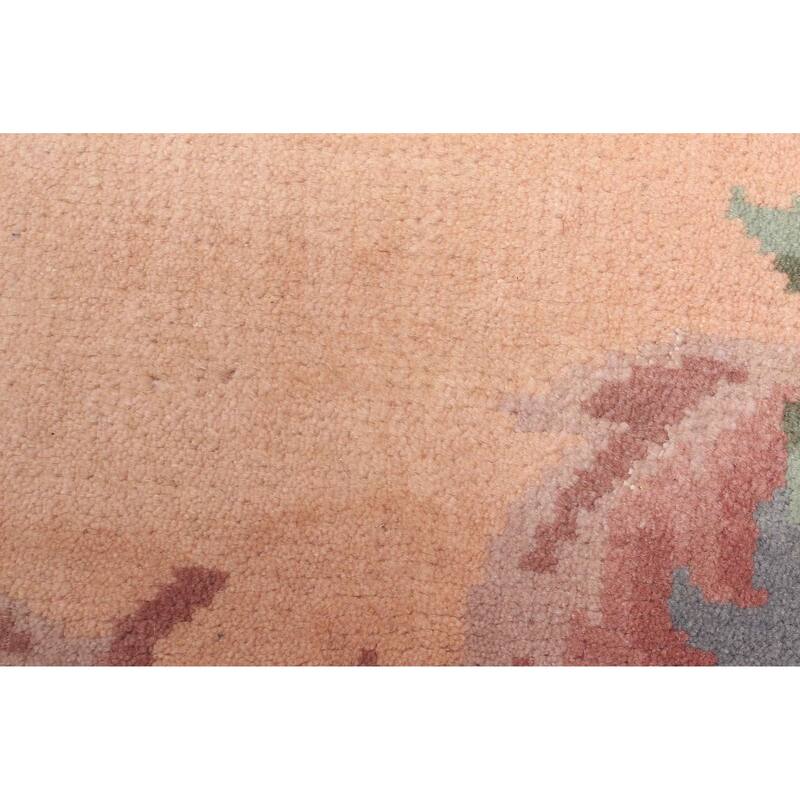 ECARPETGALLERY Hand-knotted Aubusson Tan Wool Rug - 2'3 x 4'6