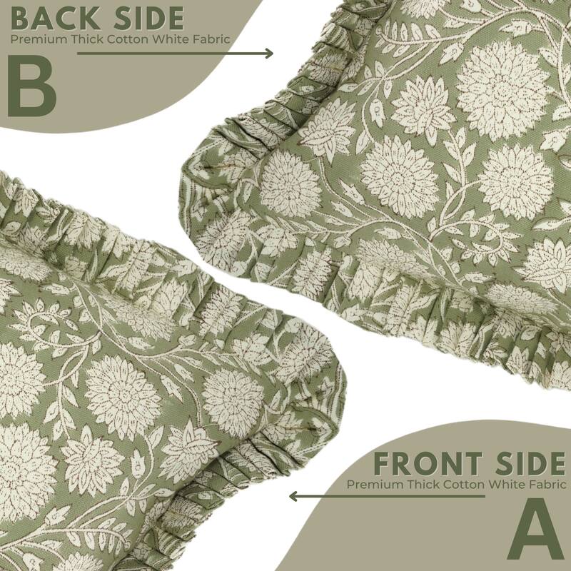 Sustainable Green Throw Pillow Cover By Fabdivine- RAJAT