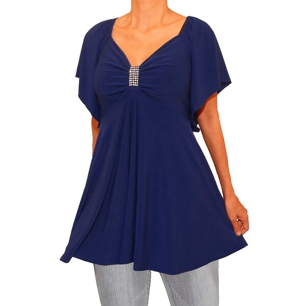 royal blue plus size top