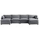 preview thumbnail 145 of 153, Corduroy Sectional Sofa with Removable Ottomans & Ultra-soft Cushions for Living Room & Bedroom