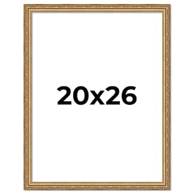 20x26 Frame Red Solid Wood Picture Frame Width 1.75 Inches | Interior Frame Depth 1 13/16 Inches