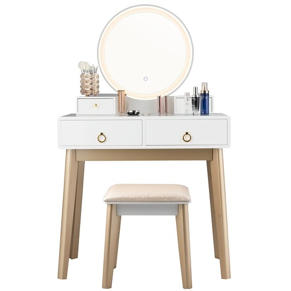 vanity set with led lights