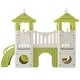 preview thumbnail 11 of 15, 8 in 1 Toddler Climber and Slide Set with Basketball Hoop for Babies