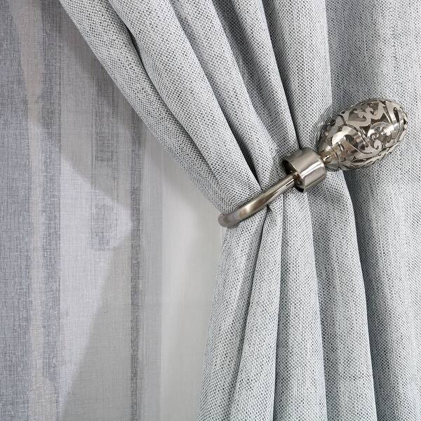 Shop Metal Hollow Out Oval Design Tie Backs Curtain Holdback Backs
