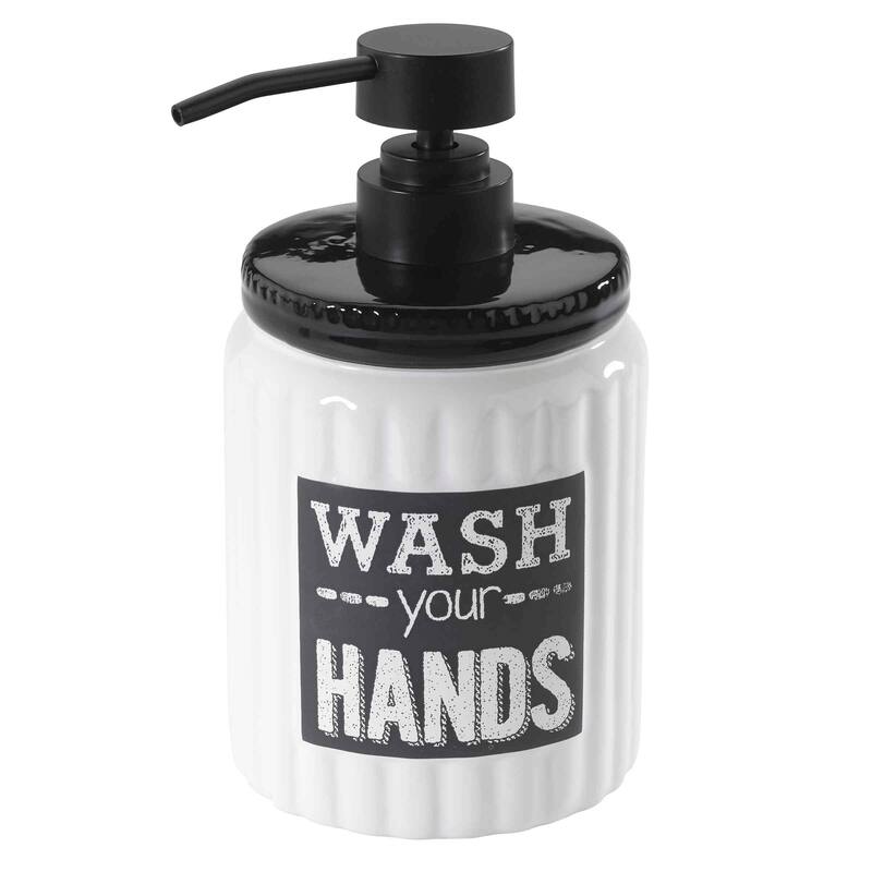 Avanti Linens Chalk It Up Lotion Dispenser - White - Lotion Dispenser