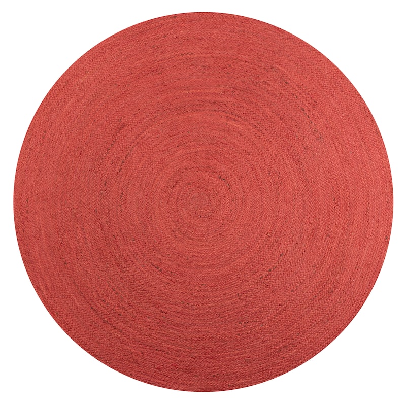 JONATHAN Y Abyss Braided Coastal Cottage Round Jute Area Rug