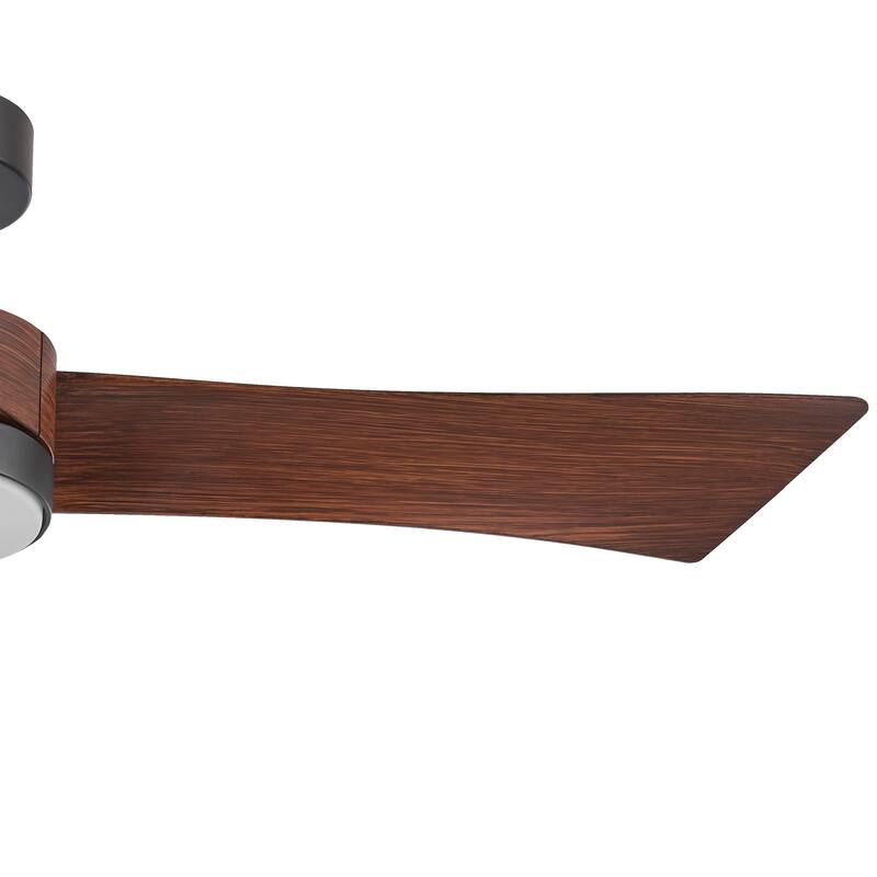 CO-Z 54" 3 -Blade Color-Changing LED Large Room Ceiling Fan With Light and Remote