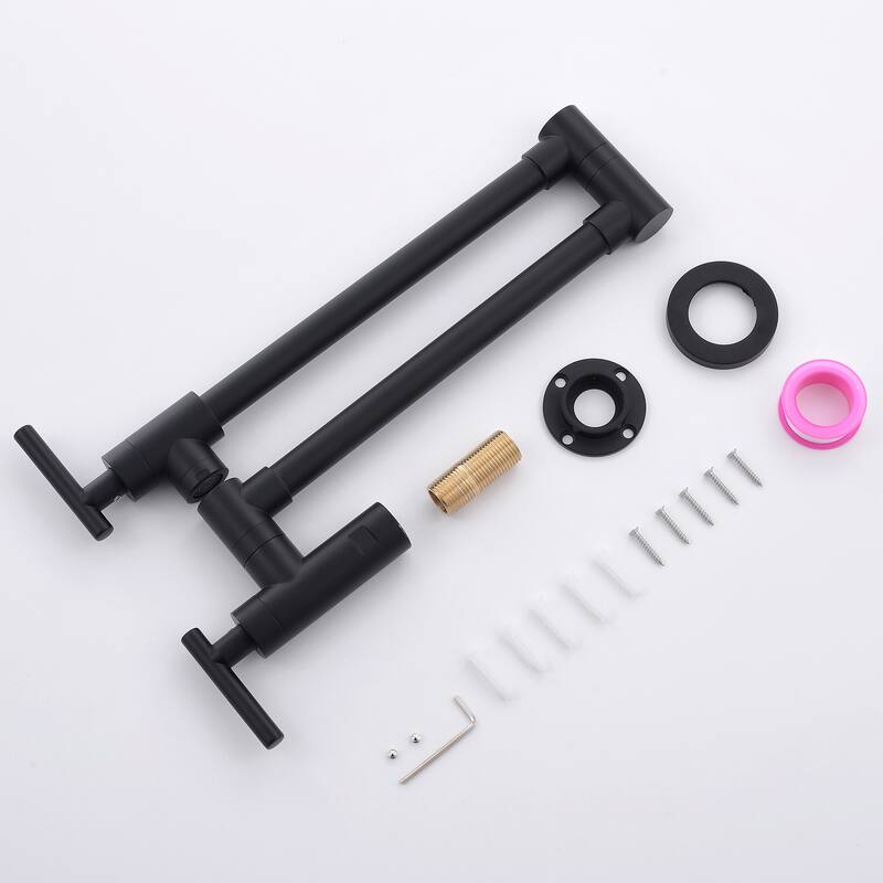 Wall mounted commercial pot filler faucet