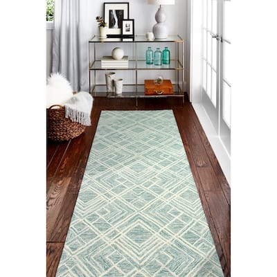 Bashian Nazir Teal Transitional Area Rug
