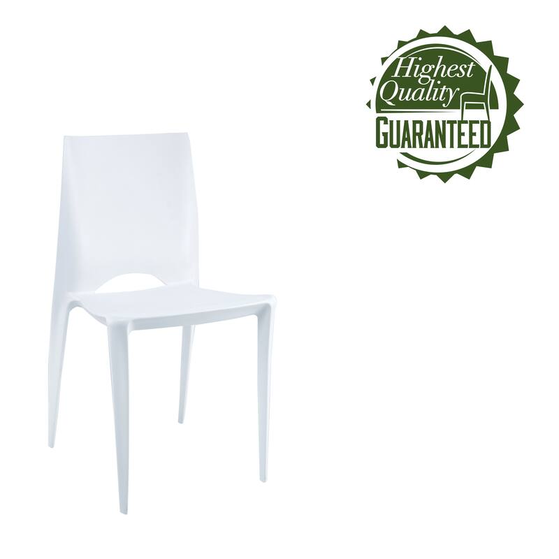 Porthos Home Garin Stackable Dining Chairs Set Of 4, Overall Plastic