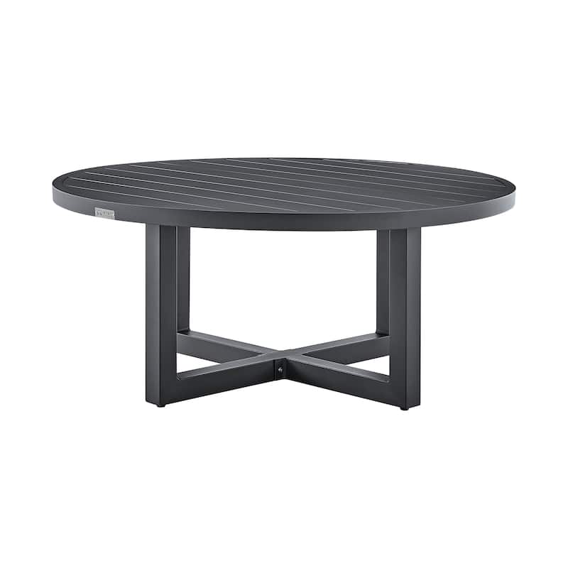 Argiope Dark Grey Aluminum Outdoor Swivel 3-Piece Chat Set