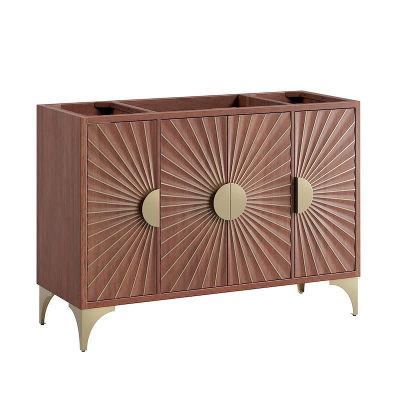 Daylight 48" Single Sink Compatible (Not Included) Bathroom Vanity Cabinet - Walnut