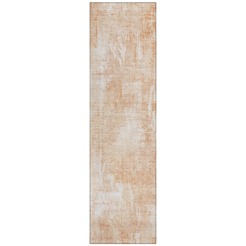 Machine Washable Indoor/ Outdoor Chantille Boho Abstract Rug