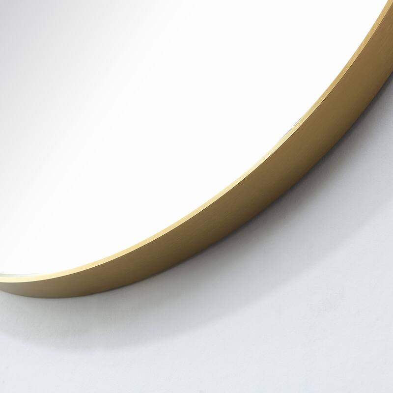 Vinnova Cascante Round Metal Wall Mirror