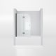 preview thumbnail 10 of 8, i-Homare 35 in. W x 55 in. H Frameless Tempered Glass Tub Door